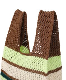 AMERICAN HOLIC マルチボーダーニットバッグ