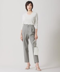 ICB 【接触冷感・UVケア・撥水・洗える】 LooseWeave テーパードパンツ