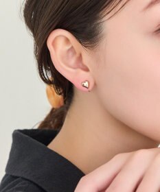 Phoebe <オンワード限定セット>【金属アレルギー対応】エレチェーンネックレス×ニュアンスハートライトフィットイヤリング/サージカルステンレス