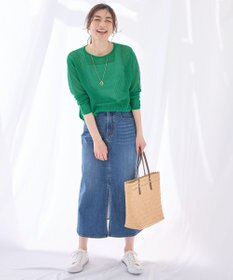 ANY 【アンチピリング】メッシュニットプルオーバー