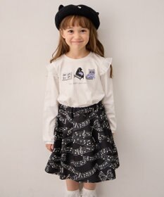 ANY KIDS おけいこモチーフ刺繍入り 長袖Tシャツ