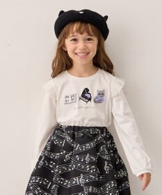 ANY KIDS おけいこモチーフ刺繍入り 長袖Tシャツ