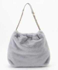 ANY SIS フェイクファーチェーン トートバッグ