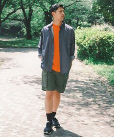 SHARE PARK MENS 【UVカット・撥水・ストレッチ】イージーデニムレギュラーカラーシャツ