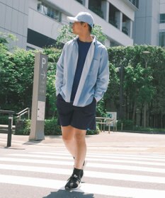 SHARE PARK MENS 【UVカット・撥水・ストレッチ】イージーデニムレギュラーカラーシャツ