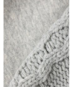 CRAFT STANDARD BOUTIQUE ケーブルニット切り替え裏起毛スウェット