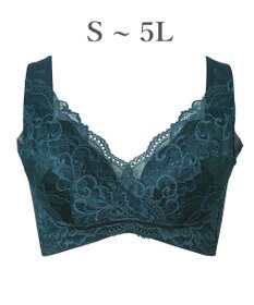 BRADELIS New York 【BRADELIS NewYork peace ブラデリス】ハートフルカップカシュクールブラ24 華やかレース ノンワイヤー 補正ブラ ブラジャー DB124102