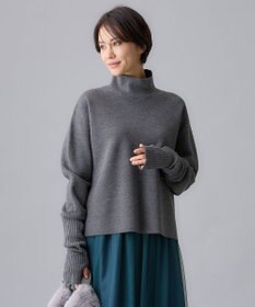 自由区 【洗える】ウールブレンドバルキー アームウォーマー