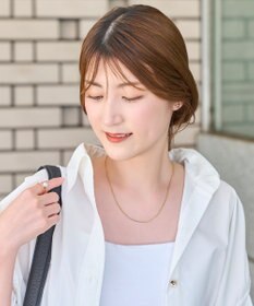 Phoebe <オンワード限定セット>【金属アレルギー対応】エレチェーンネックレス×ニュアンスハートライトフィットイヤリング/サージカルステンレス