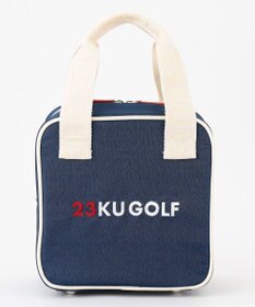 23区GOLF 【WOMEN】合皮×デニム調保冷カートバッグ