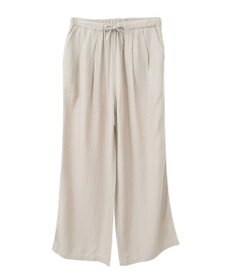 AMERICAN HOLIC 【接触冷感】リネンブレンドタックワイドパンツ