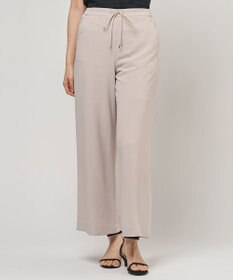 J.PRESS LADIES L 【セットアップ対応】Light ジョーゼット ワイド イージーパンツ