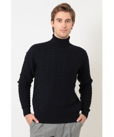 DAKS ケーブルガータータートルネックセーター