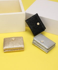 style code 【MERCURYDUO/マーキュリーデュオ】メタリッククラック調型押し　三つ折りミニ財布
