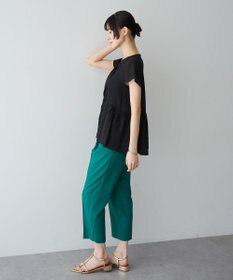 YECCA VECCA 【UVカット】サラサライージーテーパードパンツ