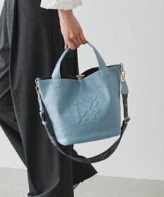 russet エンボスモノグラム2WAYタウントートバッグ(CE-1672-WEB)