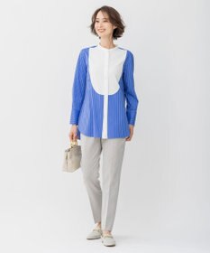 自由区 L 【WEB限定カラーあり/洗える/撥水加工】TRギャバ テーパード パンツ