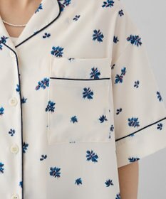 CRAFT STANDARD BOUTIQUE ボタニカルプリントオープンカラーシャツ