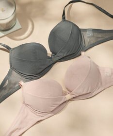 une nana cool 胸もとフィットをリボンでキープ リボンブラ