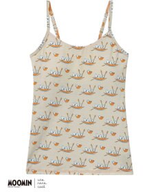 une nana cool 【ムーミン】MOOMIN × une nana ccol カップ付キャミソール