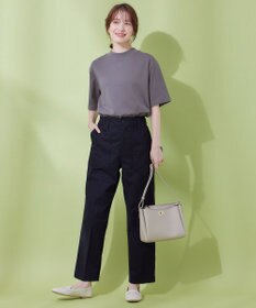 ANY 【UVケア】ビューティーベーシックモックネック半袖プルオーバー