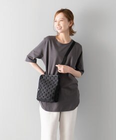 MIYABIYA 【撥水加工】La quoh with kirakaracho 南蛮七宝エンボスボンディング B5ショルダー