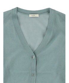 earth music&ecology ファンシーラメＶネックカーディガン