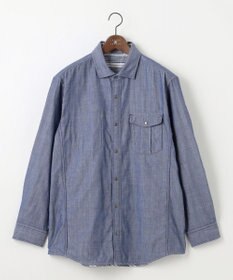 JOSEPH ABBOUD 【キングサイズ・25SS・2WAY】リバーシブルシャツ サックスブルー系