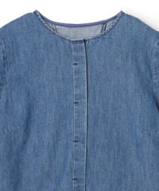 uncrave ライトデニム パフスリーブブラウス