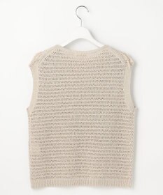 自由区 リネンフリンジ ベスト