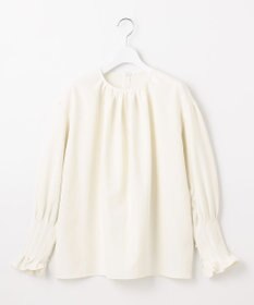 23区 【エステータ】コットンダブルクロス 長袖ブラウス