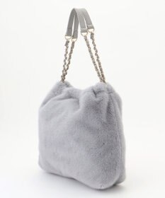 ANY SIS フェイクファーチェーン トートバッグ