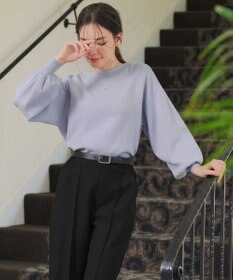 Tiaclasse 【安田美沙子さん着用・新色追加・洗える】ボリュームパフスリーブニット