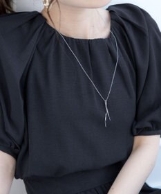 Tiaclasse 【洗える】麻調ギャザーワンピース