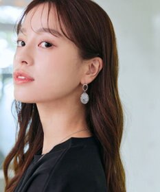 Tiaclasse 【金属アレルギー対応】 天然石クリスタルオーバルピアス