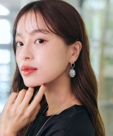 Tiaclasse 【金属アレルギー対応】 天然石クリスタルオーバルピアス