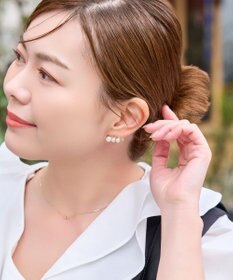 Phoebe <オンワード限定セット>Rio de laパールピアス×フォーマルパールビジューサークルブローチ