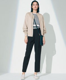 23区 S 【洗える】ラスターコットンポリエステル ボーダー ニット