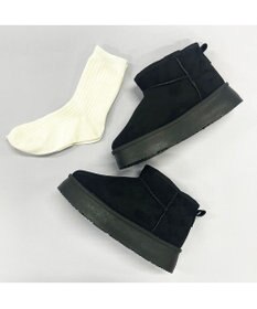 ing <ing>【WEB限定】ボリュームソールムートンブーツ