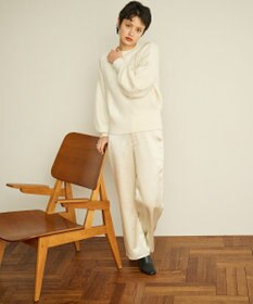 #Newans 【洗える】クロップドバルーンボリュームスリーブニット