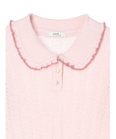 earth music&ecology フリルニットポロ