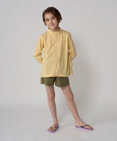 OP／FILA 【Ocean Pacific】フリル切り替えラッシュガード パーカー