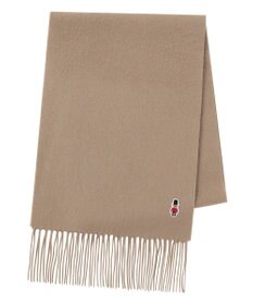 MOONBAT 【WEB限定】MACKINTOSH PHILOSOPHY バッキンガムベア付きウール100%無地マフラー (パッケージ付き)