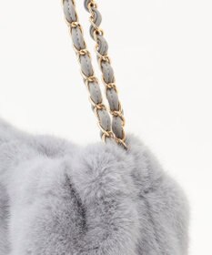 ANY SIS フェイクファーチェーン トートバッグ