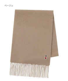 MOONBAT 【WEB限定】MACKINTOSH PHILOSOPHY バッキンガムベア付きウール100%無地マフラー (パッケージ付き)