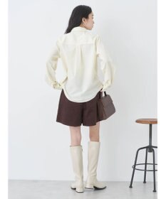 earth music&ecology ロゴ刺繍シャツ