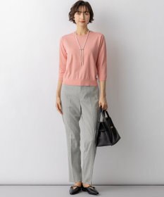 23区 L 【先行予約】プレミアムビオコットン クルーネック ニット