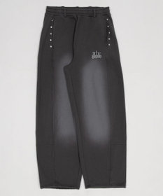 WEGO 【ウエストゴム】ロゴスウェットパンツ