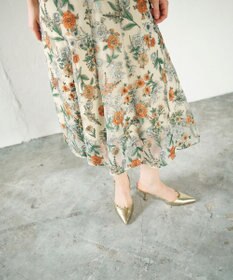 GRACE CONTINENTAL フラワーマーメイドドレス