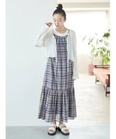 earth music&ecology ＳＥＴ２点クレープリボンブラウス＋インナー